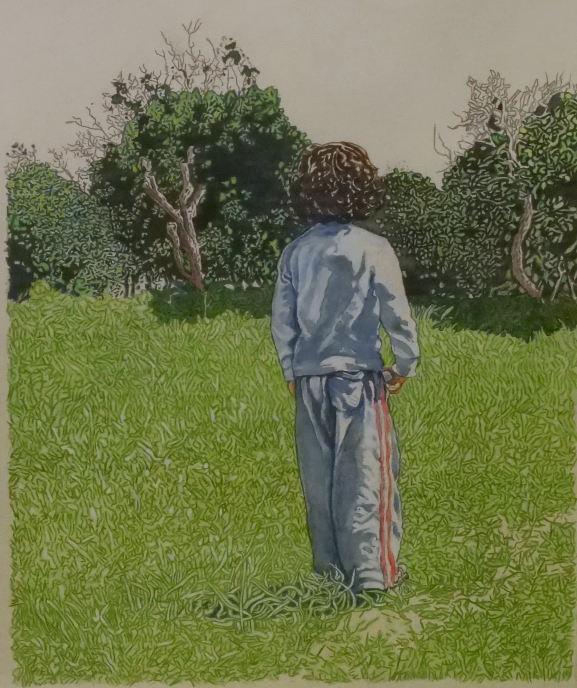 Quiet Figure in Green