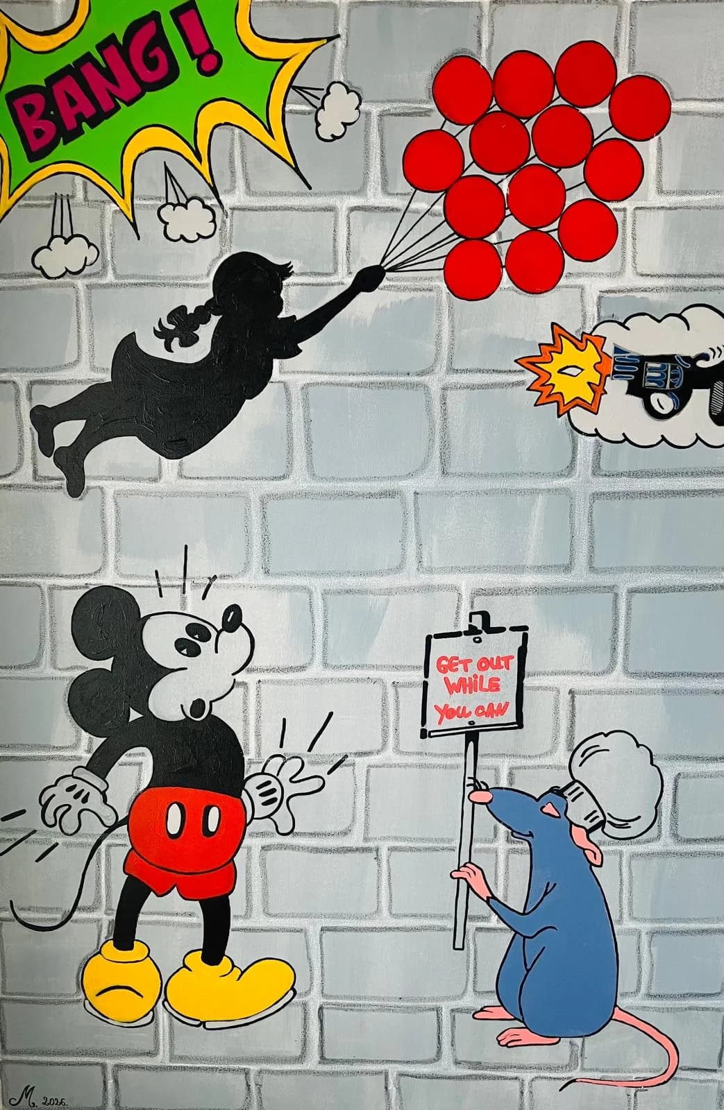 Paintings from the Mamad: Get Out While You Can