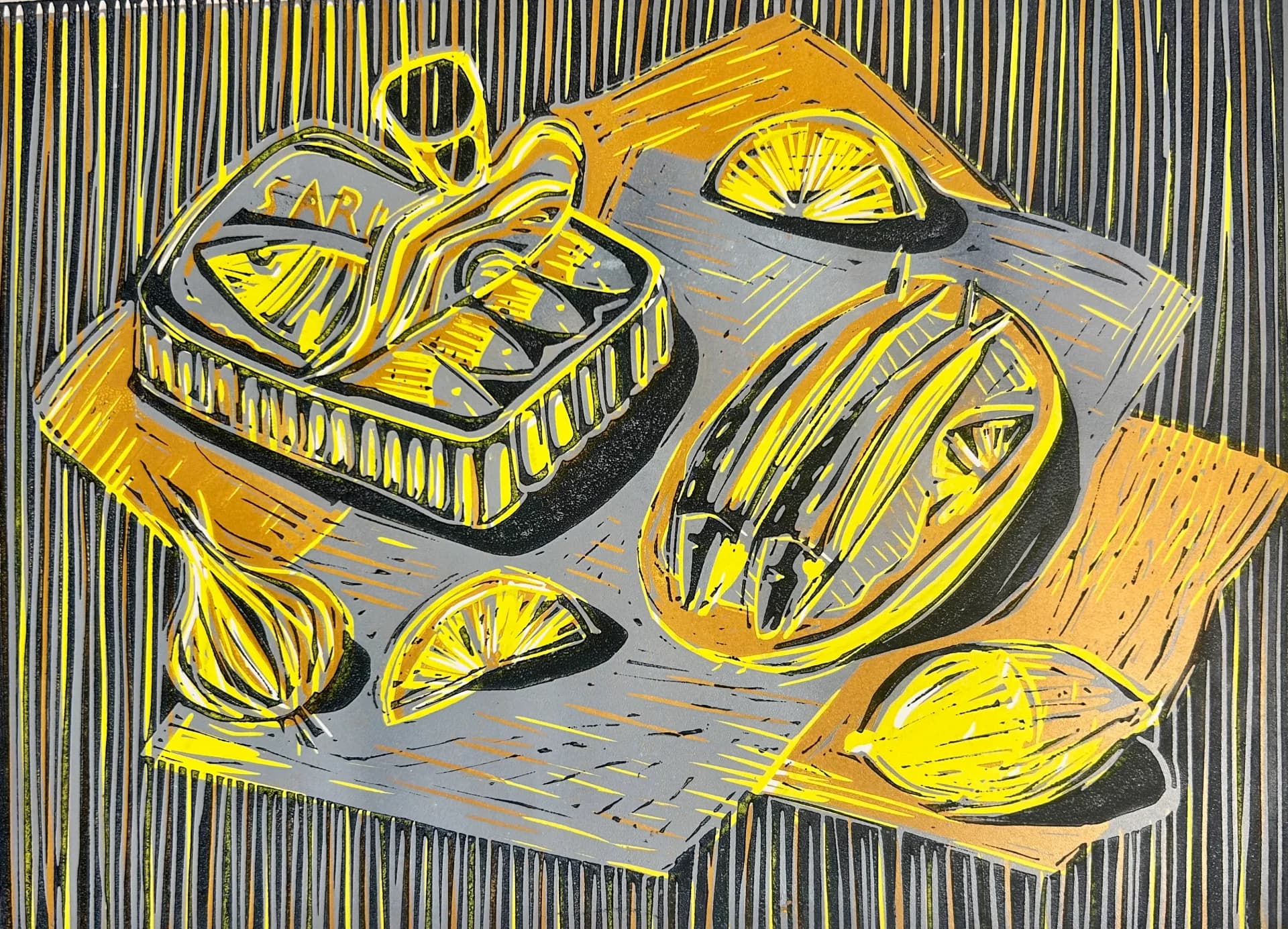 Sardine Sandwich and onion