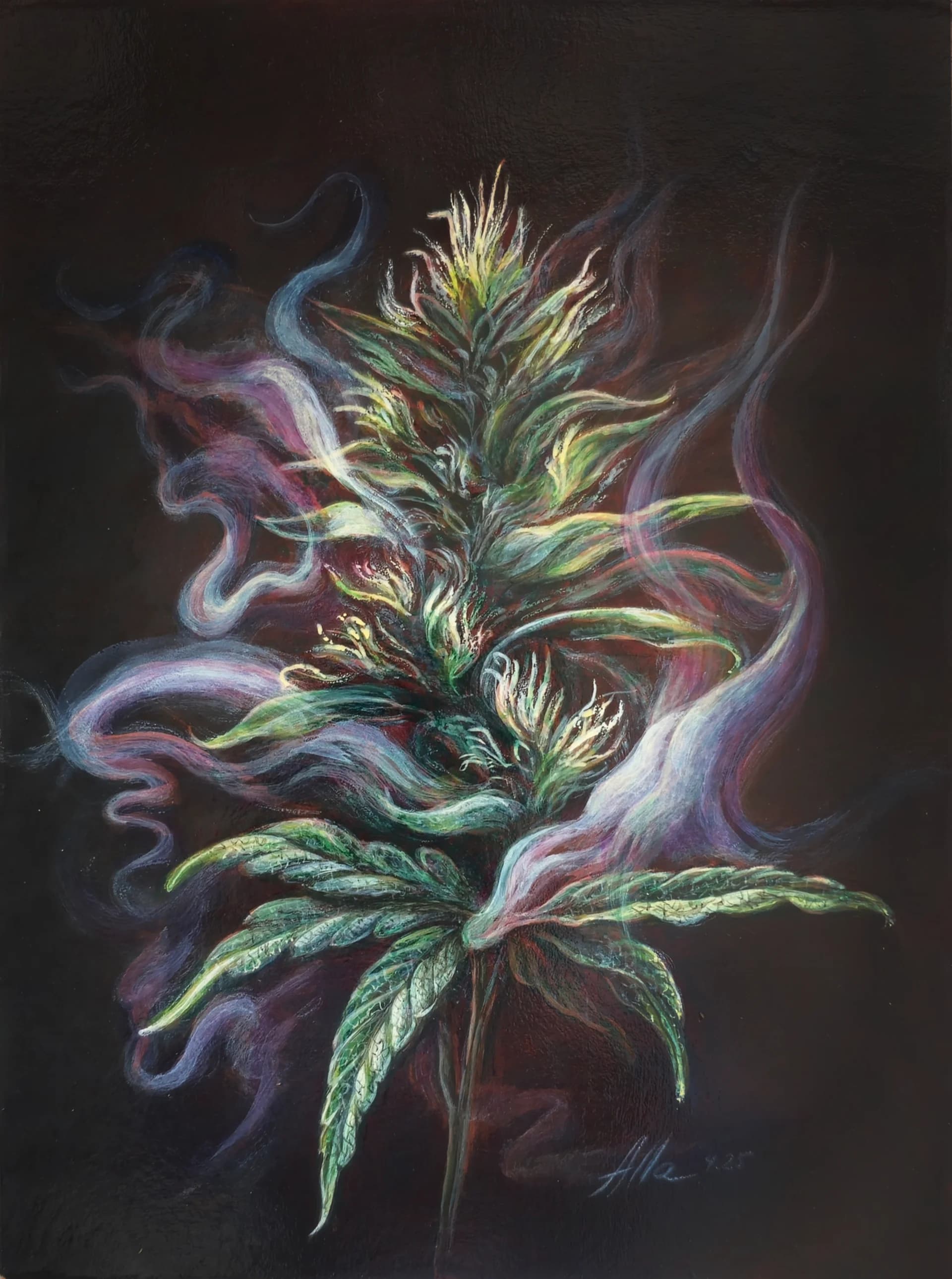 Scent of Indica โ Symbolist Cannabis Art