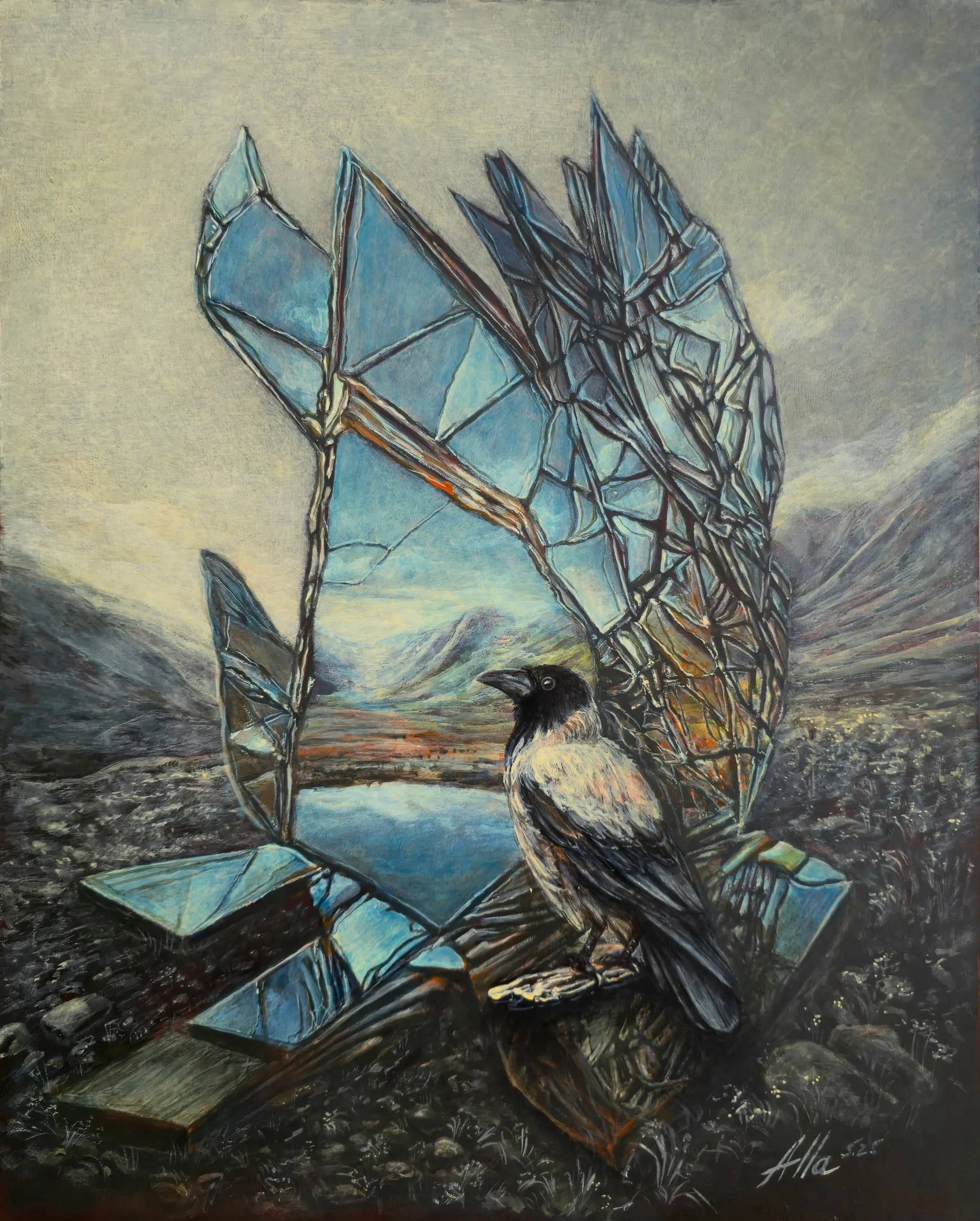 Silent Watcher Beyond the Glass