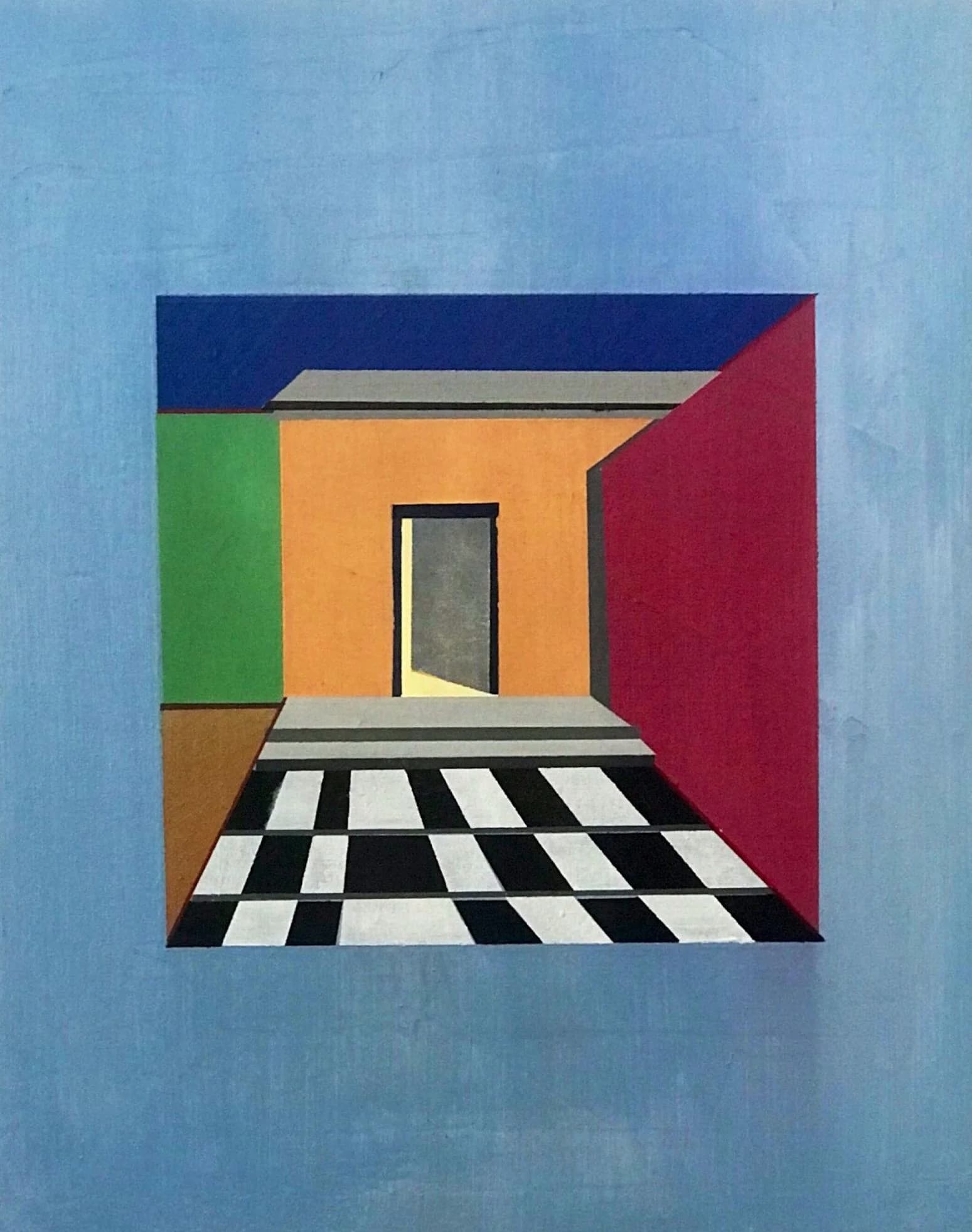 Just before going out