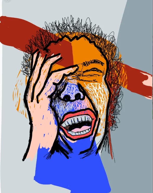 Laughing, laughing, but