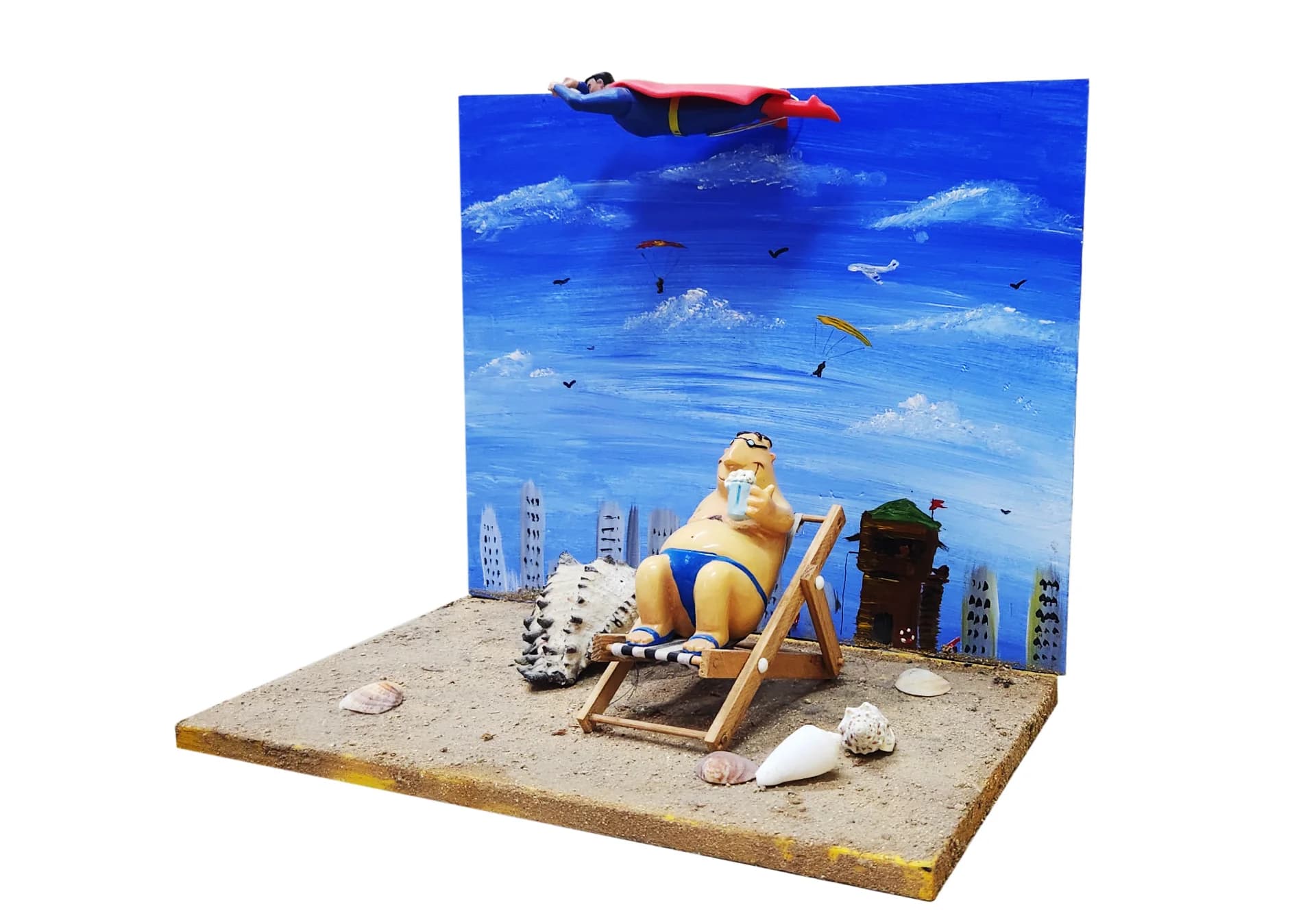 סופרמן בחוף תל אביב