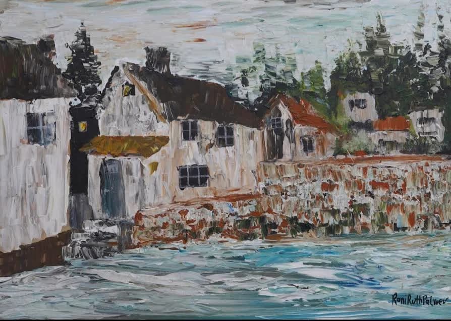 Houses on the lakeshore