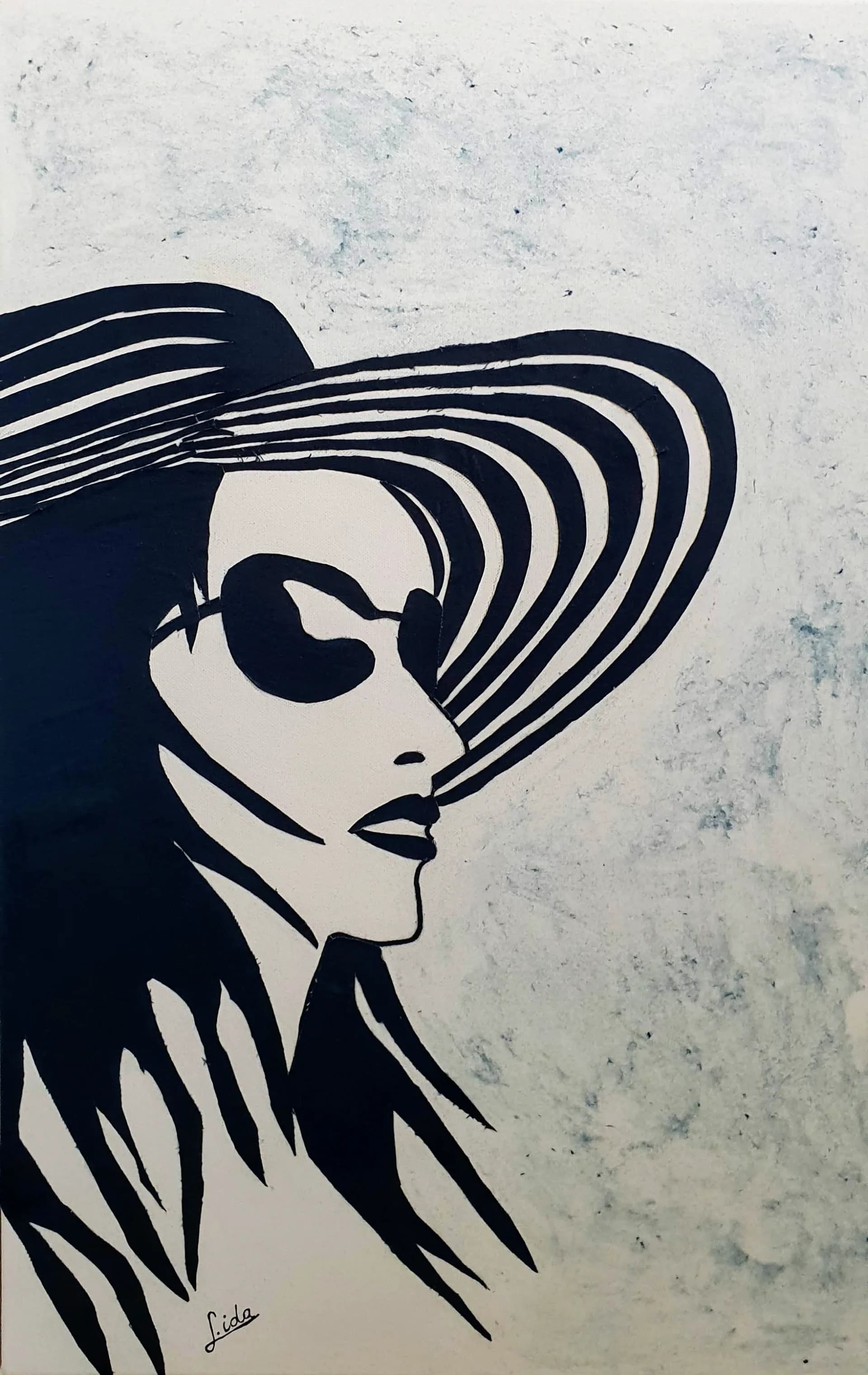 אישה עם כובע