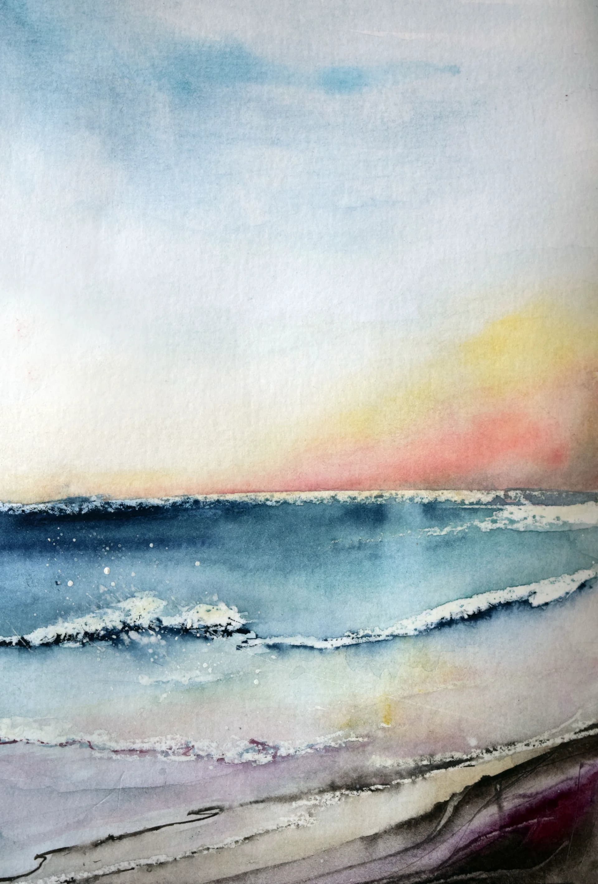 שקיעה של פסטל