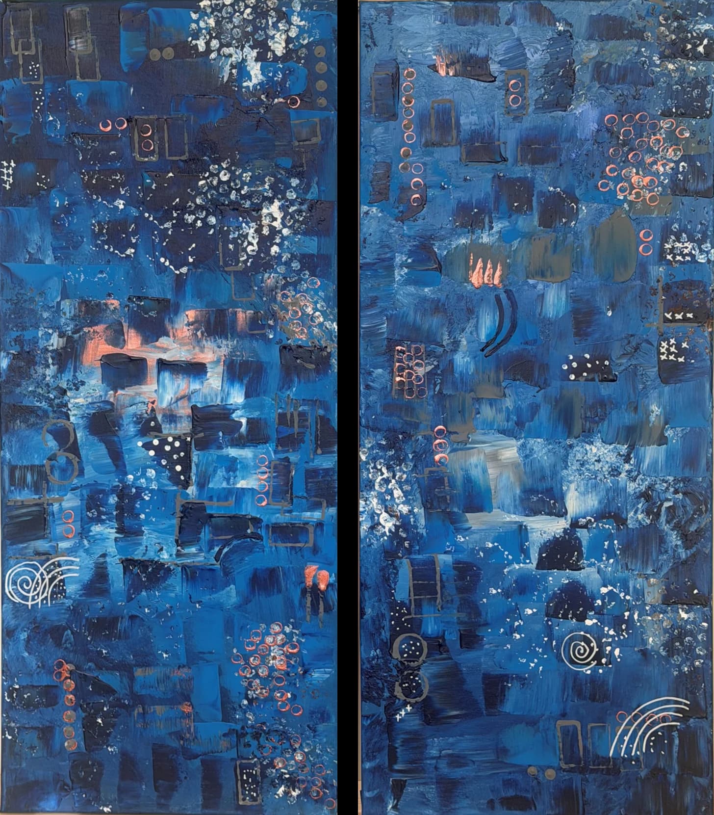 אבסטרקט בגווני כחול