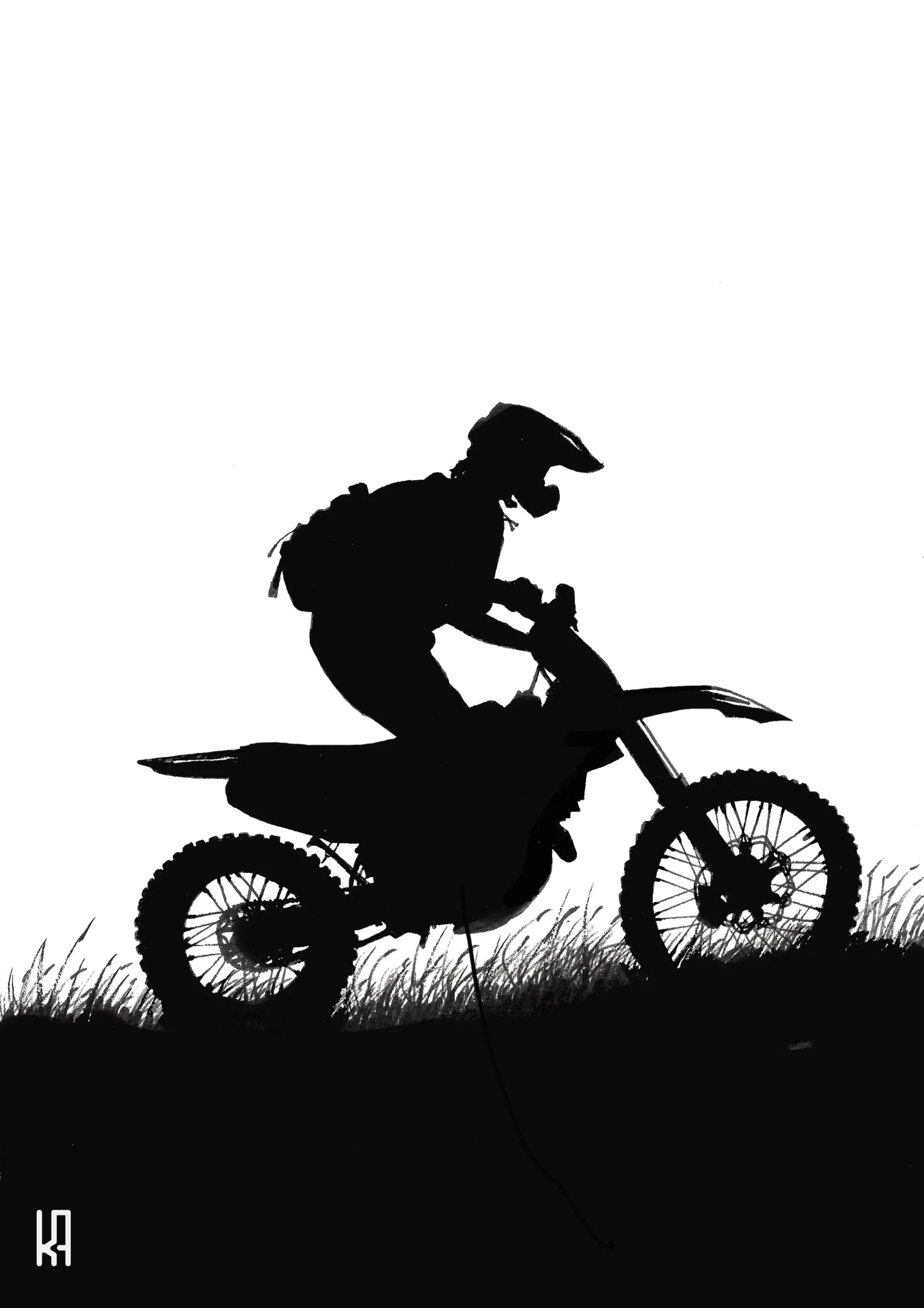 Rider in the field